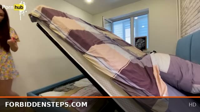 StepMom Trapped Under Bed Gives Unexpected Vaginal Surprise