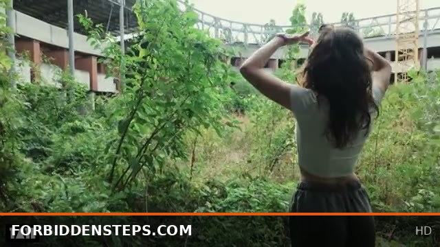 Sneaky Public Fuck with Hot Brunette Little Arden on an Urban Exploration Date