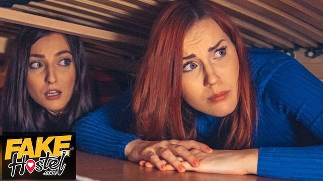 Halloween Special: Fake Hostel Stuck Under the Bed 2 with Step Siblings
