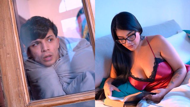 Busty Woman Caught Sharing a Bed with Her Horny Stepson in Intense Stepfamily Encounter
