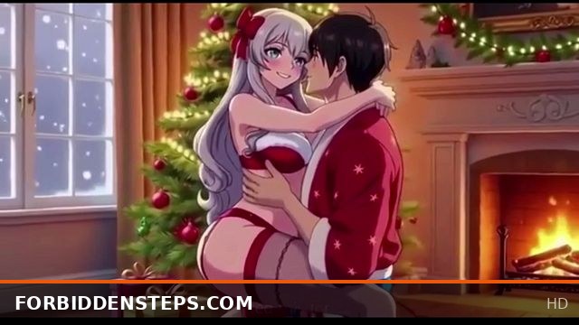 Christmas Party with Stepbro Turns into a Wild Steamy Hookup